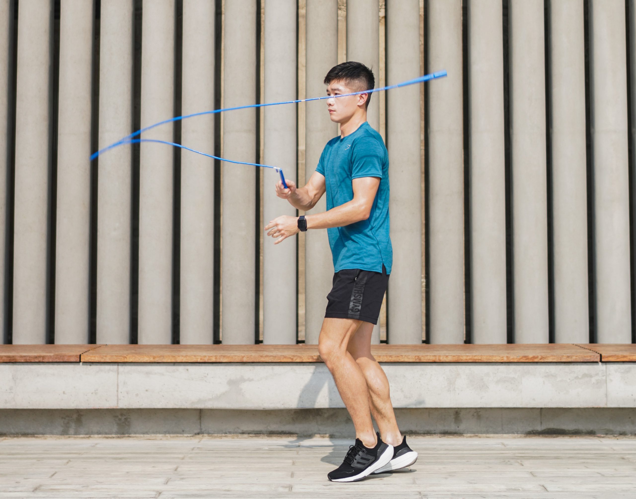 rope jumping, rope jumping tricks, beaded rope